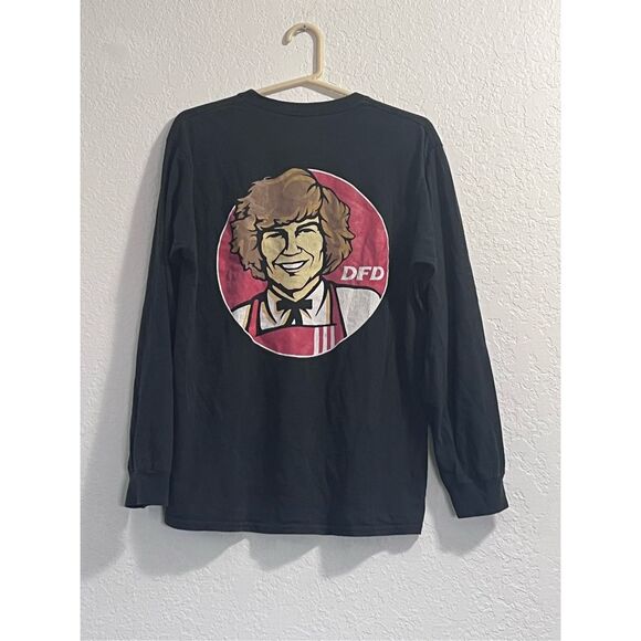 DFD Danny Duncan M  Black shirt tee KFC Logo double side graphic Graphic - Picture 2 of 4
